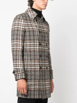 Hombre Reveres 1949 Abrigo A Cuadros Con Doble Botonadura -Masculina Moda Tienda 20789537 50782049 1000