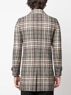 Hombre Reveres 1949 Abrigo A Cuadros Con Doble Botonadura -Masculina Moda Tienda 20789537 50782052 1000