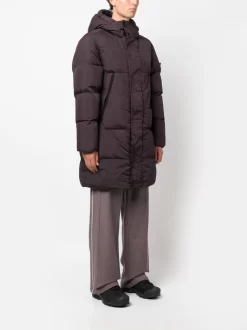 Hombre Stone Island Abrigo Con Capucha Y Motivo Compass -Masculina Moda Tienda 20795393 50743959 1000