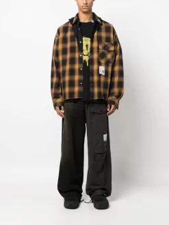 Hombre Maison Mihara Yasuhiro Camisa Vaquera Con Efecto Envejecido -Masculina Moda Tienda 20811119 50724357 1000