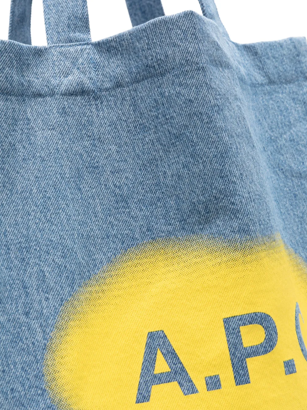 Hombre A.P.C. Bolso Shopper Vaquero Con Logo Estampado 6 Hombre A.P.C. Bolso Shopper Vaquero Con Logo Estampado - Imagen 4