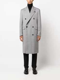 Hombre Lardini Traje Con Doble Botonadura Y Rayas Diplomáticas -Masculina Moda Tienda 20832718 50802570 1000