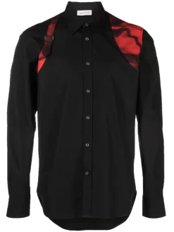 Hombre Alexander McQueen Camisa Harness