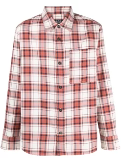 Hombre A.P.C. Camisa A Cuadros
