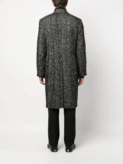 Hombre Lardini Double-breasted Wool-blend Coat -Masculina Moda Tienda 20854176 50783991 1000