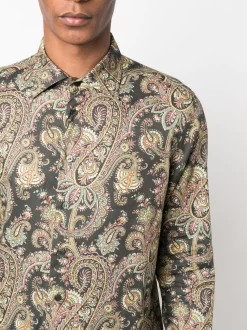 Hombre ETRO Paisley-print Cotton Shirt -Masculina Moda Tienda 20858939 50814318 1000
