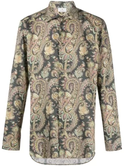 Hombre ETRO Paisley-print Cotton Shirt