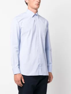 Hombre Golden Goose Logo-embroidered Cotton Shirt -Masculina Moda Tienda 20859464 50797675 1000