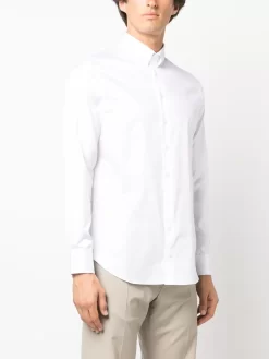 Hombre Giorgio Armani Long-sleeve Cotton Shirt -Masculina Moda Tienda 20861343 50809818 1000