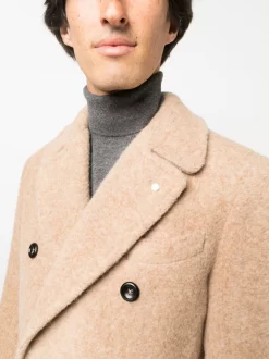 Hombre LUIGI BIANCHI MANTOVA Abrigo Con Doble Botonadura -Masculina Moda Tienda 20862054 50785448 1000