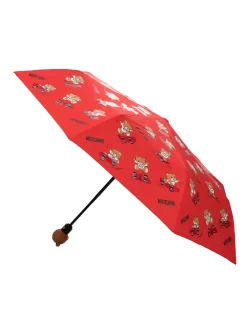 Hombre Moschino Teddy Bear Compact Umbrella -Masculina Moda Tienda 20862277 50796638 1000