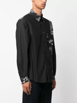 Hombre Versace Jeans Couture Paisley-print Cotton Shirt -Masculina Moda Tienda 20863009 50813670 1000
