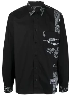 Hombre Versace Jeans Couture Paisley-print Cotton Shirt