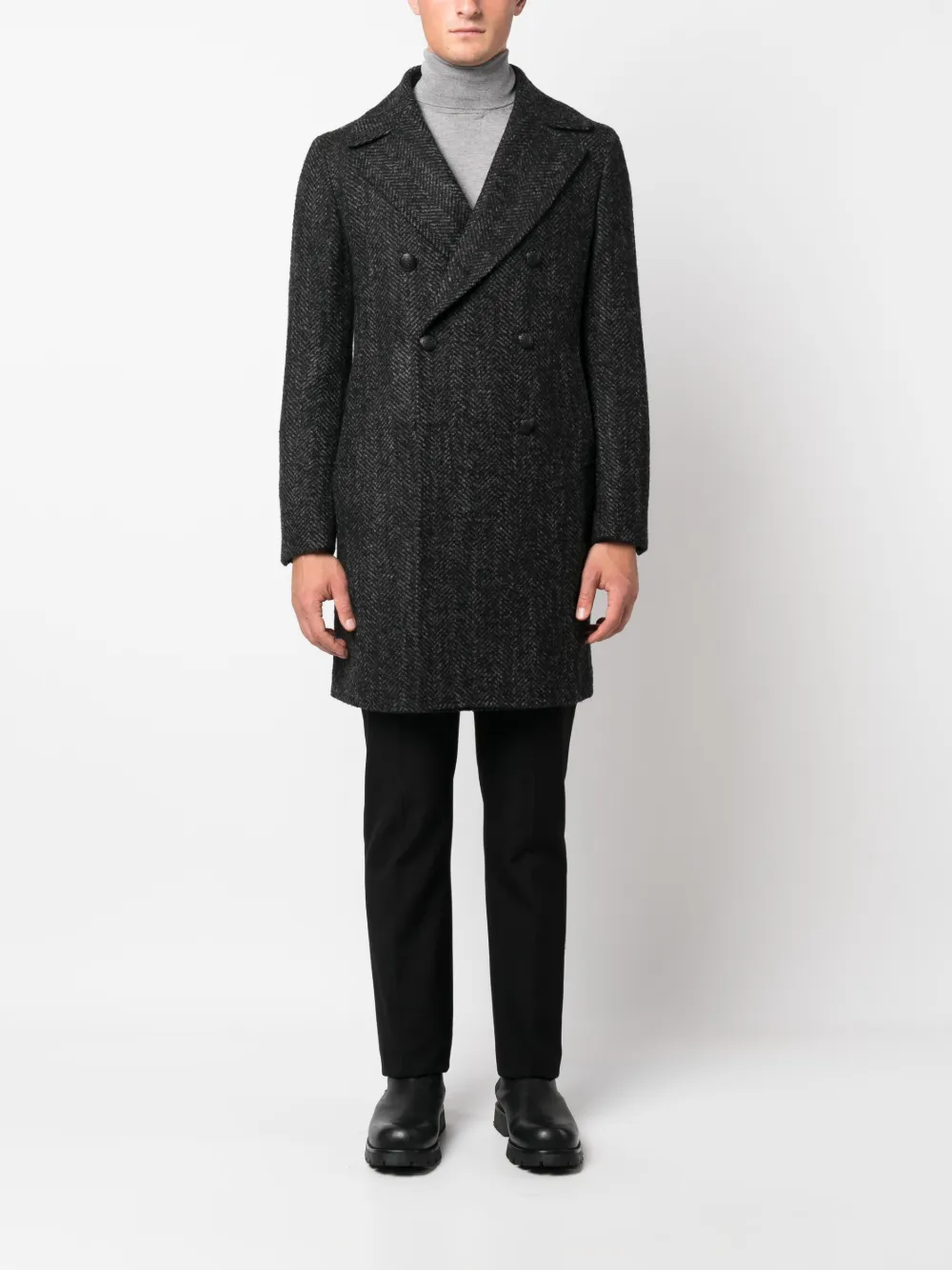 Hombre Tagliatore Arden Double-breasted Coat 4 Hombre Tagliatore Arden Double-breasted Coat - Imagen 2