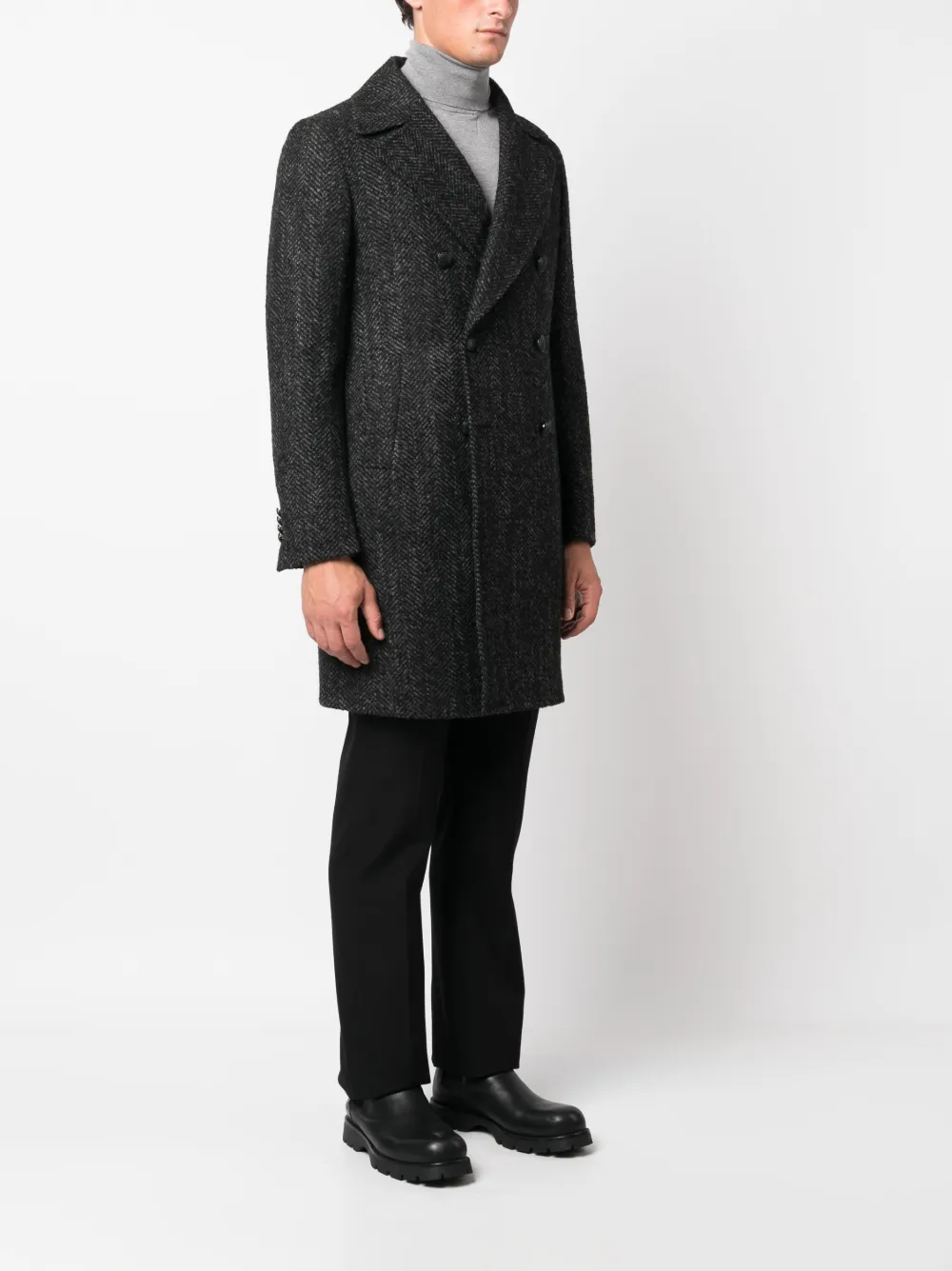 Hombre Tagliatore Arden Double-breasted Coat 5 Hombre Tagliatore Arden Double-breasted Coat - Imagen 3